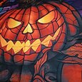 décorations d'Halloween tapisserie jack o lanterne citrouille décor art mural grande tapisserie suspendue décor mural photographie toile de fond couverture rideau maison chambre salon vitrail