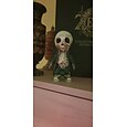 coola skelettfigurer, halloween skalle staty skelett docka harts hantverk ornament, mode mini coola skelett figurer dekor skelett man harts staty docka för hemmakontor skrivbord dekoration