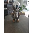 coola skelettfigurer, halloween skalle staty skelett docka harts hantverk ornament, mode mini coola skelett figurer dekor skelett man harts staty docka för hemmakontor skrivbord dekoration