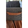 cesta de armazenamento de cátions com alças, cesta de acabamento de armazenamento para roupas, artigos diversos, arquivos, organizador de armazenamento para cozinha, quarto, banheiro, escritório, mesa