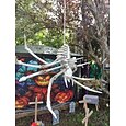 décorations d'Halloween tapisserie jack o lanterne citrouille décor art mural grande tapisserie suspendue décor mural photographie toile de fond couverture rideau maison chambre salon vitrail