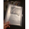 Álbuns de armazenamento de joias transparentes presentes com bolsa zip-lock, anéis de colar reutilizáveis, capa de exibição de brinco portátil