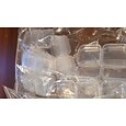 Caixa de recipientes de armazenamento de plástico transparente mini quadrado 20 peças com tampas para itens pequenos resina epóxi