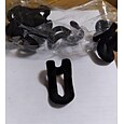 Gancho de conector de cabide de 10 peças, cabides de revestimento de veludo antiderrapante, ganchos extensores de cabide reunindo economia de espaço ganchos de cabides de roupas resistentes para organizador de armário