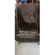 Fundas de terciopelo para sillón club, funda de sillón elástica suave de color burdeos y rojo para sala de estar y dormitorio, protector de sillón lavable y extraíble, protector de muebles para