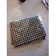 حقيبة تخزين ملابس قطعة واحدة ، حقيبة تخزين قماش قابلة للطي بنمط houndstooth ، حقيبة تخزين لحاف قطني مقاومة للماء سعة كبيرة ، تنظيم منزلي وتخزين