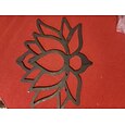 elegante houten lotus enkellaagse wandplank voor woondecoratie en opslag
