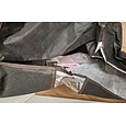 1 grote opbergtas voor kleding onder het bed met verstevigde handgreep, opbergvakken voor beddengoed, dekbedden, kleding, kast, transparant venster, stevige ritsen