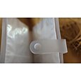 Álbuns de armazenamento de joias transparentes presentes com bolsa zip-lock, anéis de colar reutilizáveis, capa de exibição de brinco portátil