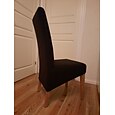 Fundas para sillas de comedor, fundas elásticas para sillas de color burdeos, rojo, negro y verde, spandex, jacquard, fundas protectoras para sillas de respaldo alto, fundas de asiento con banda