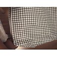 Sac de rangement pour vêtements 1 pc, sac de rangement en tissu pliable à motif pied-de-poule, sac de rangement en coton imperméable de grande capacité imperméable à l'humidité, organisation et