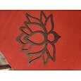 elegante houten lotus enkellaagse wandplank voor woondecoratie en opslag