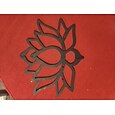 elegante houten lotus enkellaagse wandplank voor woondecoratie en opslag