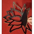 elegante houten lotus enkellaagse wandplank voor woondecoratie en opslag