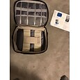 elektronik organizer, rejse universal kabel organizer taske, vandtæt elektronisk tilbehør opbevaring etui, oplader, telefon, usb, sd kort, harddiske, power bank, ledninger 9,45*7,09*3,94 tommer