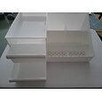 Caixa de armazenamento de maquiagem gaveta caixa de armazenamento de cosméticos cômoda de mesa recipiente organizador de joias batom rack de armazenamento de cosméticos grande capacidade