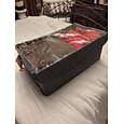 Boîte de rangement pour vêtements, armoire, couette, boîte de rangement avec cadre en acier, boîte de finition, boîte de rangement pour vêtements de dortoir à domicile