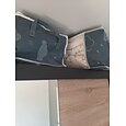 grote opbergtas voor kleding met versterkte handgreep, geschikt voor dekens, beddengoed, opvouwbaar met stevige ritssluiting, doorzichtig venster