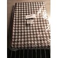 1pc opbergtas voor kleding, opvouwbare stoffen opbergtas met pied-de-poule-patroon, waterdichte, vochtbestendige katoenen quilt-opbergtas met grote capaciteit, huisorganisatie en opslag