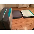 stretch soffa sittdyna överdrag täcka elastisk soffa fåtölj loveseat 4 eller 3 sits grå enkel solid mjuk tålig tvättbar