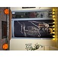 Decorazioni per Porte di Halloween Coperture per Porta Arazzo Scheletro Tenda Porta Birra Cerimonia di Porta Decorazione Fondale Banner Porta per Porta d'Entrata Casa di Campagna Festività Festa