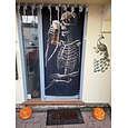 Decorazioni per Porte di Halloween Coperture per Porta Arazzo Scheletro Tenda Porta Birra Cerimonia di Porta Decorazione Fondale Banner Porta per Porta d'Entrata Casa di Campagna Festività Festa