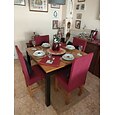 Fundas elásticas de jacquard para sillas de comedor, fundas protectoras para sillas de comedor con respaldo alto, extraíbles y lavables