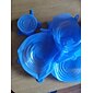6 uds/12 uds tapas elásticas de silicona accesorios de herramientas de cocina reutilizables de silicona ajustables para cuencos de frutas y verduras contenedores libres para mantener la comida fresca