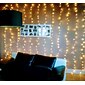 elegantní svatební hostina párty venkovní světelná dekorace led rampouch záclona víla provázkové světlo 3x3 m 300 LED na svatbu domácí okenní závěs party vánoční stromeček dvorek terasa