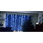 elegantní svatební hostina párty venkovní světelná dekorace led rampouch záclona víla provázkové světlo 3x3 m 300 LED na svatbu domácí okenní závěs party vánoční stromeček dvorek terasa