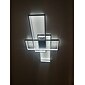 90cm led-plafondlampen 3-lichts lineaire verzonken montage omgevingslicht dimbare geverfde afwerkingen metaal aluminium geometrisch patroon modern eenvoudig alleen dimbaar met afstandsbediening