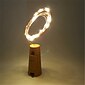 1/2/6/10st led wijnfles lichtsnoer 2m 20leds met kurk warm wit wit multi kleur rood blauw waterdicht lichtsnoer kerst bruiloft decoratie batterijen