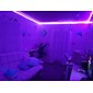 led stripverlichting (2x5m) 10m 32.8ft 2835 rgb 600leds 8mm strips verlichting flexibele kleurwissel met 44 toetsen ir afstandsbediening ideaal voor thuis keuken kerst tv achterlichten dc 12v