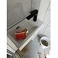bagno in ottone bottiglia rotonda contemporanea p trappola lavabo lavabo regolabile scarico rifiuti kit p-trappola con scarico a scomparsa (argento, nero)