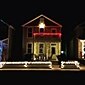 elegantní svatební hostina párty venkovní světelná dekorace led rampouch záclona víla provázkové světlo 3x3 m 300 LED na svatbu domácí okenní závěs party vánoční stromeček dvorek terasa