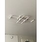 90cm led-plafondlampen 3-lichts lineaire verzonken montage omgevingslicht dimbare geverfde afwerkingen metaal aluminium geometrisch patroon modern eenvoudig alleen dimbaar met afstandsbediening