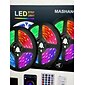 Kerst Strip Lichten 20m 65ft LED Slimme Strip Lichten TV Achtergrondverlichting RGB Bluetooth Muzieksynchronisatie 5M 10M 15M 2835 SMD Kleurenverandering met 40 Toetsen Controller voor Slaapkamer