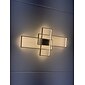 90cm led-plafondlampen 3-lichts lineaire verzonken montage omgevingslicht dimbare geverfde afwerkingen metaal aluminium geometrisch patroon modern eenvoudig alleen dimbaar met afstandsbediening