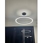 1-lekka lampa wisząca led 40cm 60cm 80cm aluminium akrylowe koło złoto białe czarne malowane wykończenia możliwość przyciemniania dla nowoczesnej prostej domowej kuchni sypialnia 25w 38w 50w