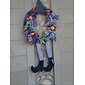 porte de couronne d'halloween couronne suspendue squelette pendentif de décoration de maison hantée