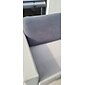 stretch soffa sittdyna överdrag täcka elastisk soffa fåtölj loveseat 4 eller 3 sits grå enkel solid mjuk tålig tvättbar