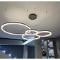4-lichten led 110w ring cirkel kroonluchter led moderne hanglampen goud koffie voor woonkamer bar kamer kantoor 4 lagen dimbaar met afstandsbediening alleen dimbaar met afstandsbediening