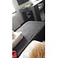 stretch soffa sittdyna överdrag täcka elastisk soffa fåtölj loveseat 4 eller 3 sits grå enkel solid mjuk tålig tvättbar