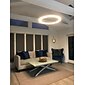led hanglamp 40/60/80cm 1-lichts ring cirkel design dimbaar aluminium gelakte afwerkingen luxe moderne stijl eetkamer slaapkamer hanglampen 110-240v alleen dimbaar met afstandsbediening