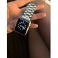 Pulseira de Corrente Compatível com Pulseira Apple Watch 38mm 40mm 41mm 42mm 44mm 45mm 49mm Fivela Luxo Fecho de Metal Aço Inoxidável pulseira de substituição para Série iwatch Ultra 8 7 6 5 4 3 2 1