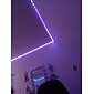 bande lumineuse led 20m 65.6ft bluetooth étanche bricolage changement de couleur 2835 rgb avec télécommande et contrôleur caché installation facile pour tv rétroéclairage chambre et chambre