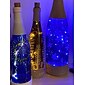 1/2/6/10st led wijnfles lichtsnoer 2m 20leds met kurk warm wit wit multi kleur rood blauw waterdicht lichtsnoer kerst bruiloft decoratie batterijen
