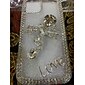 telefone Capinha Para iPhone 17 Pro Max 17 Air 16 15 14 Pro Max Plus 16e 13 12 Pro Max Mini Capa traseira Claro como cristal para mulheres menina Bling Glitter Brilhante Antichoque Borboleta Strass