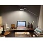 Swing Arm Table lamp LED Silver Table lamp for Desktop Aluminium E27 Flexible Adjustable Eye Care Study Office Table lamp