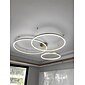 1-lichts led 60w cirkel design kroonluchter / led moderne hanglampen voor woonkamer koffiebar winkelkamer alleen dimbaar met afstandsbediening